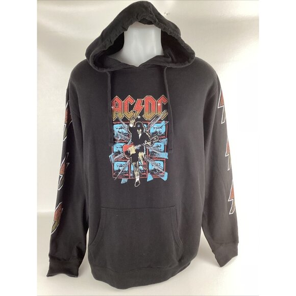 AC/DC Other - AC/DC Hoodie Sweatshirt Men's Size S/M Black Heavy Metal Blow Up Your Video
